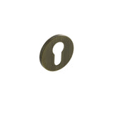 Quality image of Millhouse Brass Euro Escutcheons on 5mm Slimline Round Rose - Yester Bronze | Sku. mhsreyb | available from Trade Door Handles.
