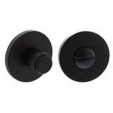 Quality image of Millhouse Brass Linear WC Turn and Release on 5mm Slimline Round Rose - Matt Black | Sku. mhsrlwcmb | available from Trade Door Handles.