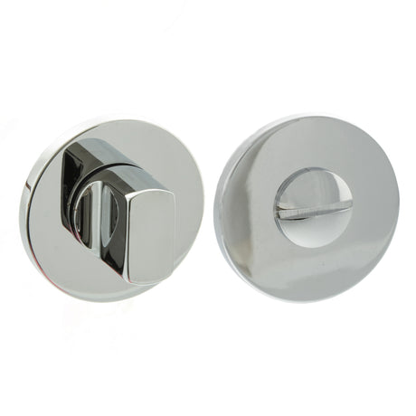 Quality image of Millhouse Brass WC Turn and Release on 5mm Slimline Round Rose - Polished Chrome | Sku. mhsrwcpc | available from Trade Door Handles.
