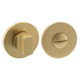 Quality image of Millhouse Brass WC Turn and Release on 5mm Slimline Round Rose - Satin Brass | Sku. mhsrwcsb | available from Trade Door Handles.