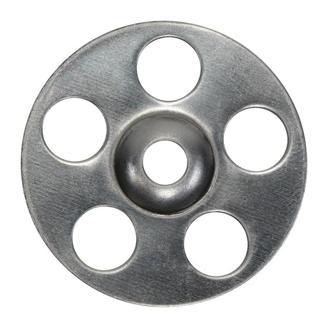 This is an image of Timco - Metal Insulation Discs - Stainless Steel 36mm - (100 PCS Box) MID36SS