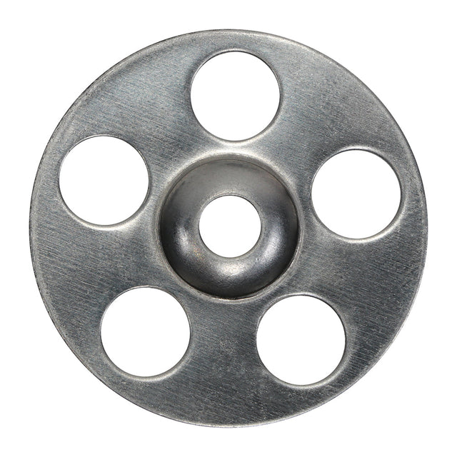 This is an image of Timco - Metal Insulation Discs - Stainless Steel 36mm - (100 PCS Box) MID36SS