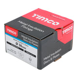This is an image of Timco - Metal Insulation Discs - Stainless Steel 36mm - (100 PCS Box) MID36SS