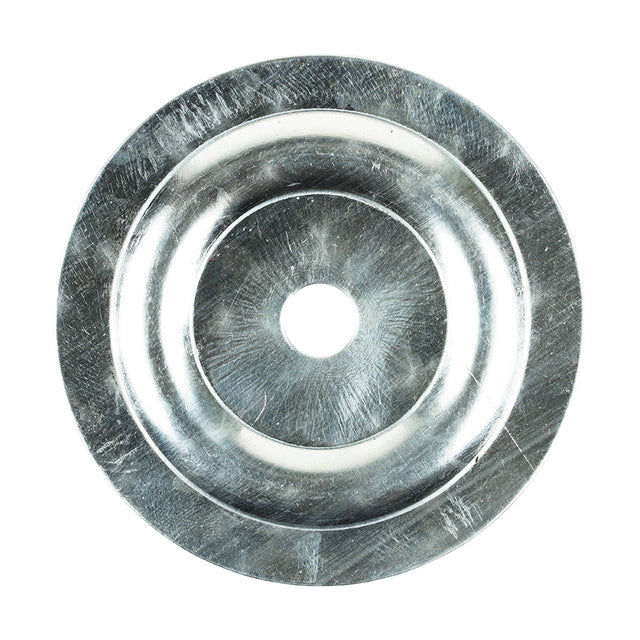 This is an image of Timco - Large Metal Insulation Discs - Galvanised 70mm - (100 PCS Box) MID70