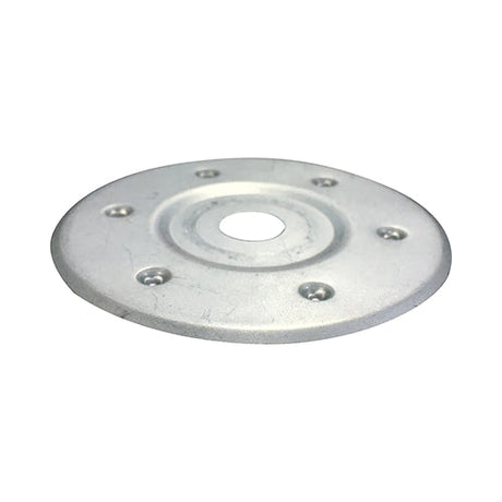 This is an image of Timco - Large Metal Insulation Discs - Galvanised 85mm - (50 PCS Box) MID80