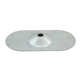 This is an image of Timco - Metal Oval Stress Plate - Galvanised 82 x 40mm - (50 PCS Box) MID8240