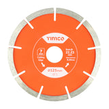 This is an image of Timco - Mortar Raking Diamond Blade - Segmented 125 x 22.2 (1 Each Box) MRE125