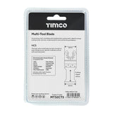 This is an image of Timco - Multi-Tool Blades - Straight Coarse - For Wood - 5pcs 32mm (5 Pieces Blister Pack) MT32CT5