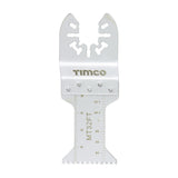 This is an image of Timco - Multi-Tool Blade - Straight Fine - For Wood 32mm (1 Each Blister Pack) MT32FT