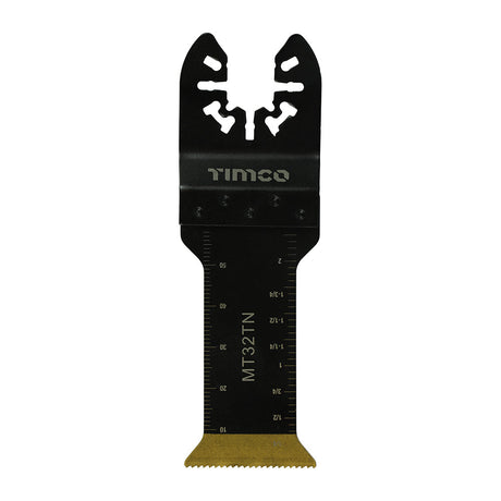 This is an image of Timco - Long Life Multi-Tool Blade - Straight - For Wood/Metal 32mm (1 Each Blister Pack) MT32TN