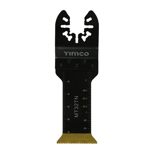 This is an image of Timco - Long Life Multi-Tool Blade - Straight - For Wood/Metal 32mm (1 Each Blister Pack) MT32TN