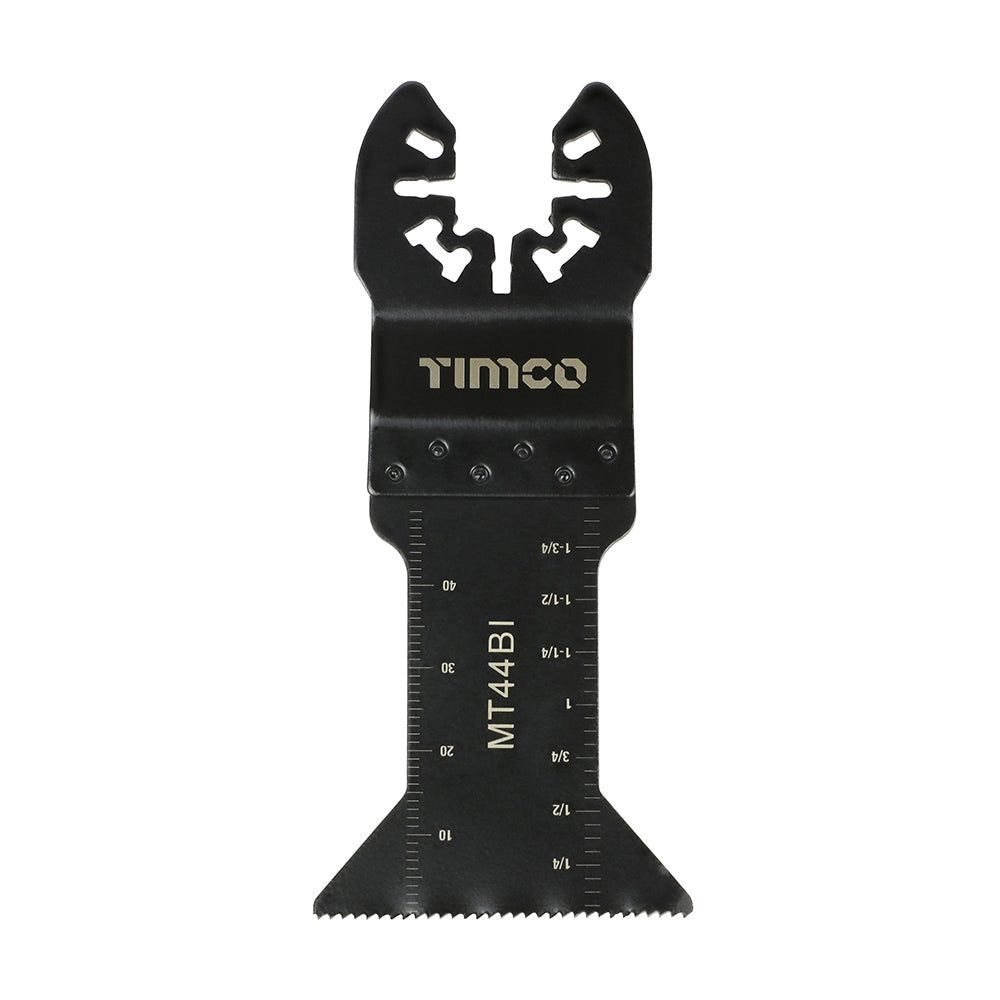This is an image of Timco - Premium Multi-Tool Blades - Straight - For Wood/Metal 44mm (1 Each Blister Pack) MT44BI
