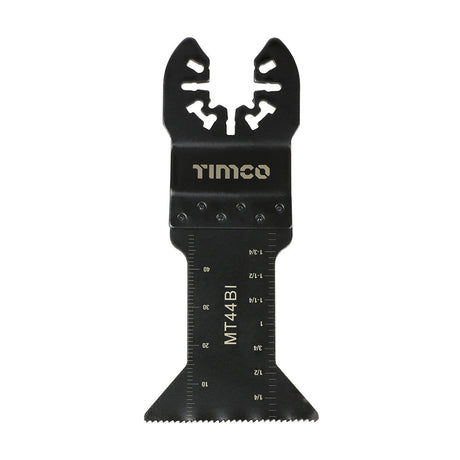 This is an image of Timco - Premium Multi-Tool Blades - Straight - For Wood/Metal 44mm (1 Each Blister Pack) MT44BI