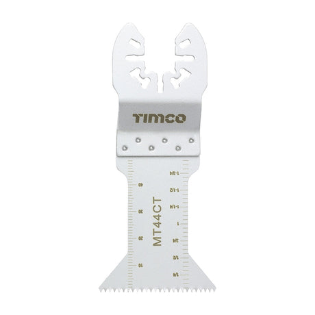 This is an image of Timco - Multi-Tool Blades - Straight Coarse - For Wood 44mm (1 Each Blister Pack) MT44CT