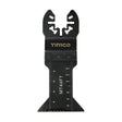 This is an image of Timco - Multi-Tool Blades - Straight Fine - For Wood 44mm (1 Each Blister Pack) MT44FT