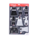 This is an image of Timco - Multi-Tool Blade Sets - 8 Piece Set Mixed (1 Each Blister Pack) MT8PSET