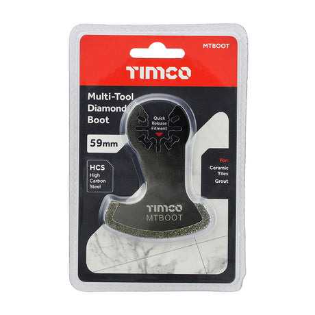 This is an image of Timco - Multi-Tool Boot Blade - Diamond Boot 59mm (1 Each Blister Pack) MTBOOT