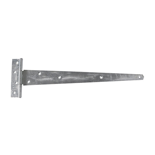 This is an image of Timco - Pair of Medium Tee Hinges - Hot Dipped Galvanised 18" (1 Pairs Plain Bag) MTH18GB