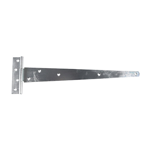 This is an image of Timco - Pair of Medium Tee Hinges - Zinc 18" (1 Pairs Plain Bag) MTH18ZB