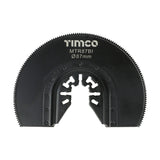 This is an image of Timco - Premium Multi-Tool Blade - Radial - For Wood / Metal Dia. 87mm (1 Each Blister Pack) MTR87BI