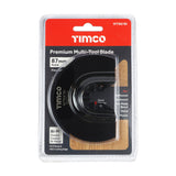 This is an image of Timco - Premium Multi-Tool Blade - Radial - For Wood / Metal Dia. 87mm (1 Each Blister Pack) MTR87BI