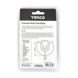 This is an image of Timco - Premium Multi-Tool Blade - Radial - For Wood / Metal Dia. 87mm (1 Each Blister Pack) MTR87BI