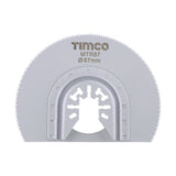 This is an image of Timco - Multi-Tool Blade - Radial - For Wood Dia. 87mm (1 Each Blister Pack) MTR87