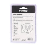 This is an image of Timco - Multi-Tool Blade - Radial - For Wood Dia. 87mm (1 Each Blister Pack) MTR87