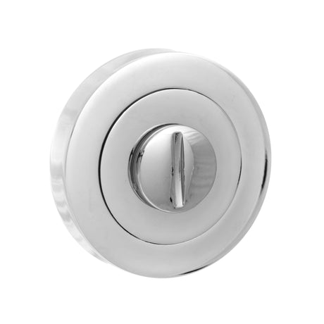 Quality image of Senza Pari WC Turn and Release on Round Rose - Polished Chrome | Sku. spmwccp | available from Trade Door Handles.