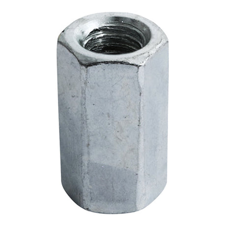 This is an image of Timco - Hex Connector Nuts - Zinc M12 - (100 PCS Box) NC12Z