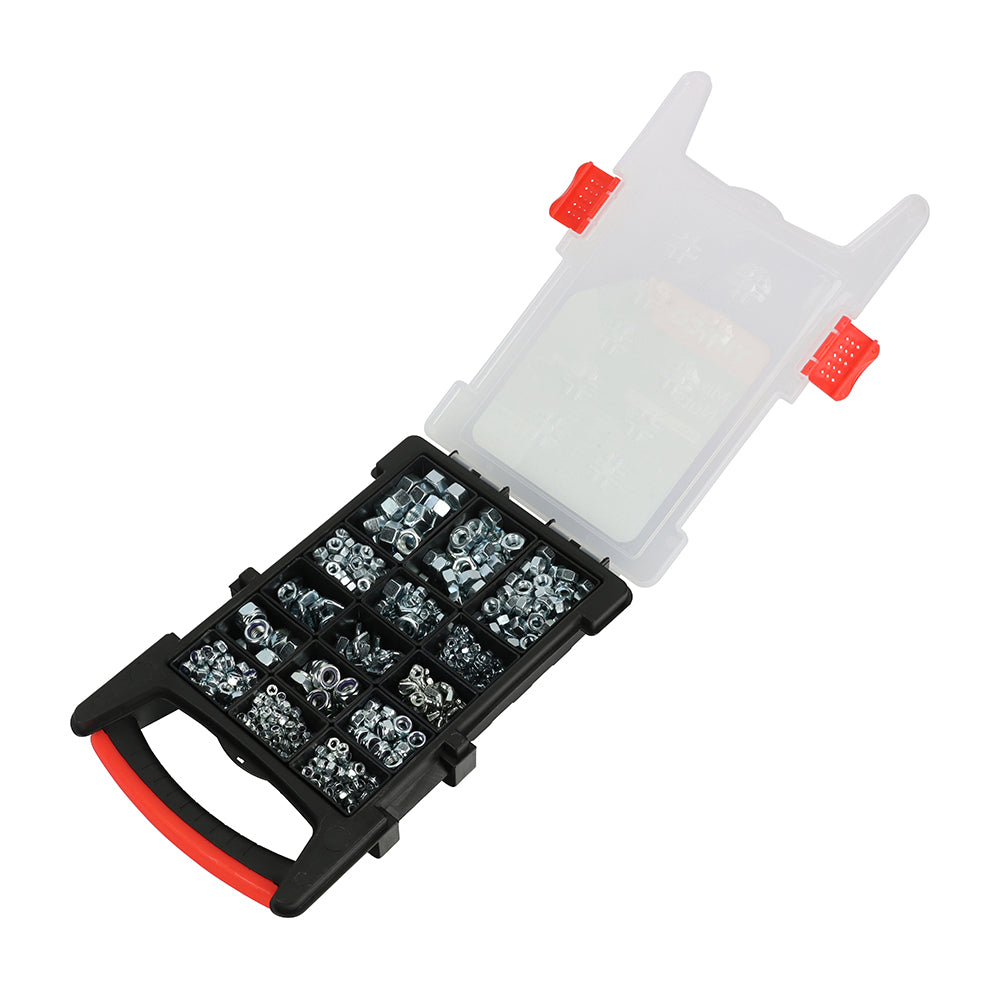 This is an image of Timco - Mixed Nuts Grab Pack - Zinc - (980 PCS Tray) NUTGPACK