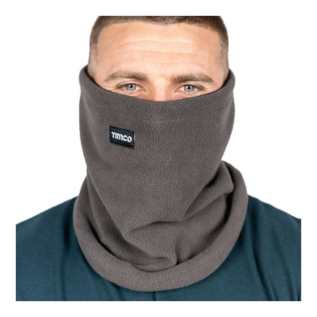 This is an image of Timco - Fleece Neck Warmer One Size (1 Each Bag) NWGREY