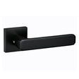 Quality image of Oro & Oro Galassia Lever Door Handle on Square Rose - Matt Black | Sku. o10815emb | available from Trade Door Handles.