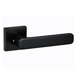 Quality image of Oro & Oro Galassia Lever Door Handle on Square Rose - Matt Black | Sku. o10815emb | available from Trade Door Handles.