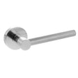 Quality image of Oro & Oro Stradi Lever Door Handle on Round Rose - Satin Chrome | Sku. o10917esc | available from Trade Door Handles.