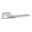 Quality image of Oro & Oro Oia Lever Door Handle on Square Rose - Satin Chrome | Sku. o12524esc | available from Trade Door Handles.