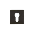 Quality image of Oro & Oro Euro Escutcheons on Square Rose - Matt Black | Sku. o15eemb | available from Trade Door Handles.