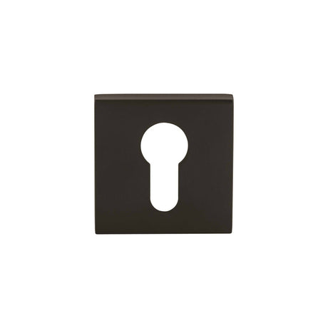 Quality image of Oro & Oro Euro Escutcheons on Square Rose - Matt Black | Sku. o15eemb | available from Trade Door Handles.