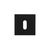 Quality image of Oro & Oro Key Escutcheons on Square Rose - Matt Black | Sku. o15ekmb | available from Trade Door Handles.