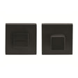 Quality image of Oro & Oro WC Turn and Release on Square Rose - Matt Black | Sku. o31wc15emb | available from Trade Door Handles.