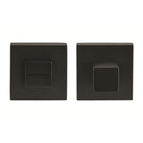 Quality image of Oro & Oro WC Turn and Release on Square Rose - Matt Black | Sku. o31wc15emb | available from Trade Door Handles.