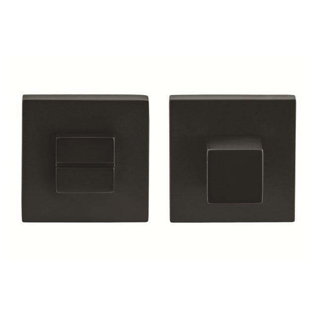 Quality image of Oro & Oro WC Turn and Release on Square Rose - Matt Black | Sku. o31wc15emb | available from Trade Door Handles.