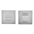Quality image of Oro & Oro WC Turn and Release on Square Rose - Satin Chrome | Sku. o31wc15esc | available from Trade Door Handles.