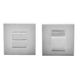 Quality image of Oro & Oro WC Turn and Release on Square Rose - Satin Chrome | Sku. o31wc15esc | available from Trade Door Handles.