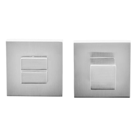 Quality image of Oro & Oro WC Turn and Release on Square Rose - Satin Chrome | Sku. o31wc15esc | available from Trade Door Handles.