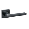 Quality image of Oro & Oro Alba Lever Door Handle on Square Rose - Matt Black | Sku. o6815emb | available from Trade Door Handles.