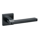 Quality image of Oro & Oro Alba Lever Door Handle on Square Rose - Matt Black | Sku. o6815emb | available from Trade Door Handles.