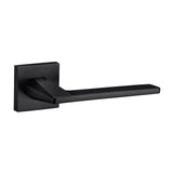 Quality image of Oro & Oro Sienna Lever Door Handle on Square Rose - Matt Black | Sku. o9215emb | available from Trade Door Handles.