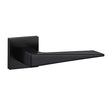Quality image of Oro & Oro Ivy Lever Door Handle on Square Rose - Matt Black | Sku. o9615emb | available from Trade Door Handles.