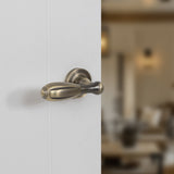 Quality image of Old English Cambridge Door Handle Pack (3 Lever Lock Set - 3" CE Sashlock, 4" Slim Knuckle Hinges x2) - Matt Antique Brass | Sku. adpoe175mab19 | available from Trade Door Handles.